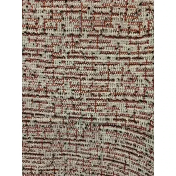 Maeve Women's Fit & Flare Tweed Dress M Pink Multi Knee Length Business Boho - Picture 2 of 10